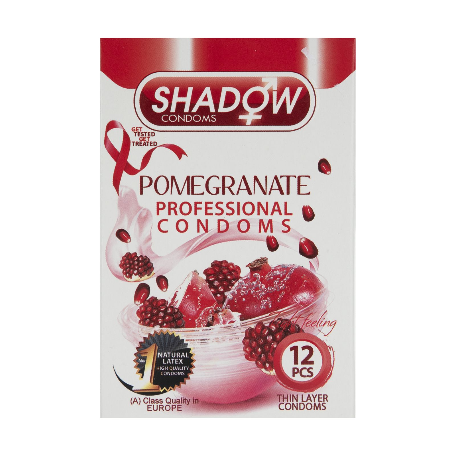 کاندوم شادو مدل Pomegranate بسته 12 عددی -  - 1