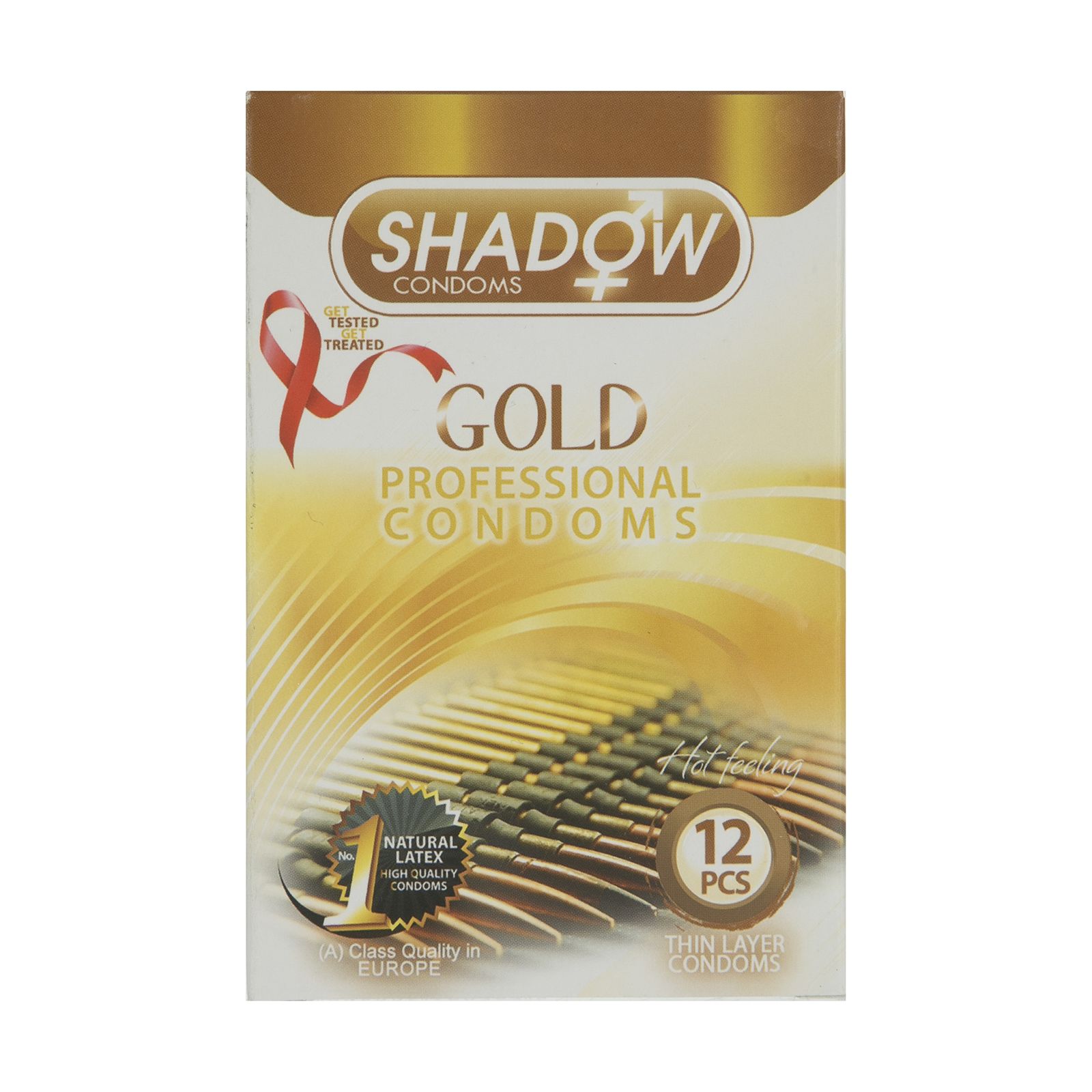 کاندوم شادو مدل Gold بسته 12 عددی -  - 1