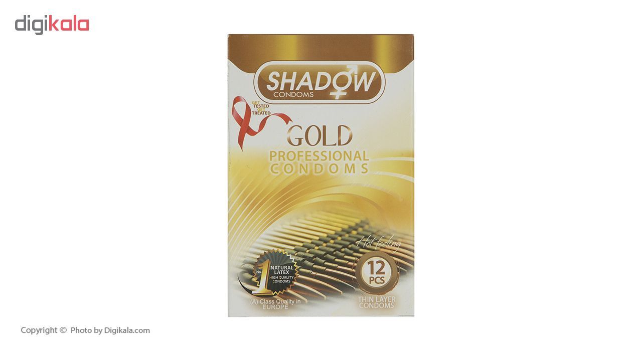 کاندوم شادو مدل Gold بسته 12 عددی -  - 2