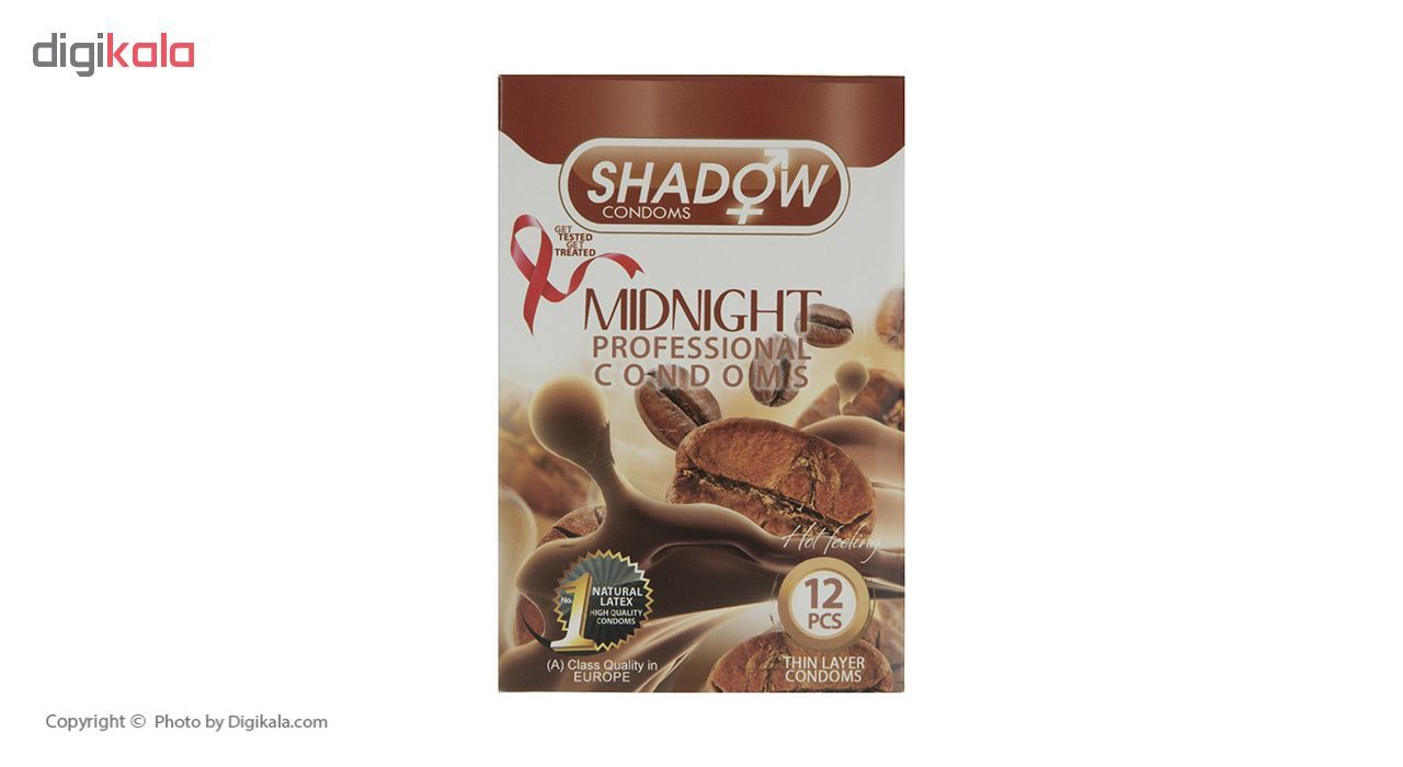 کاندوم شادو مدل Midnight بسته 12 عددی -  - 2