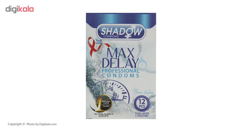 کاندوم شادو مدل Max Delay بسته 12 عددی