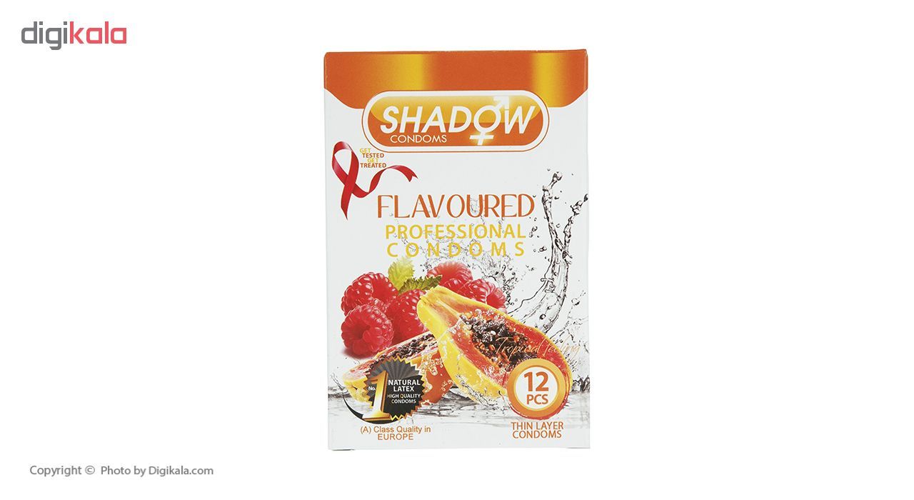کاندوم شادو مدل Flavoured بسته 12 عددی -  - 2