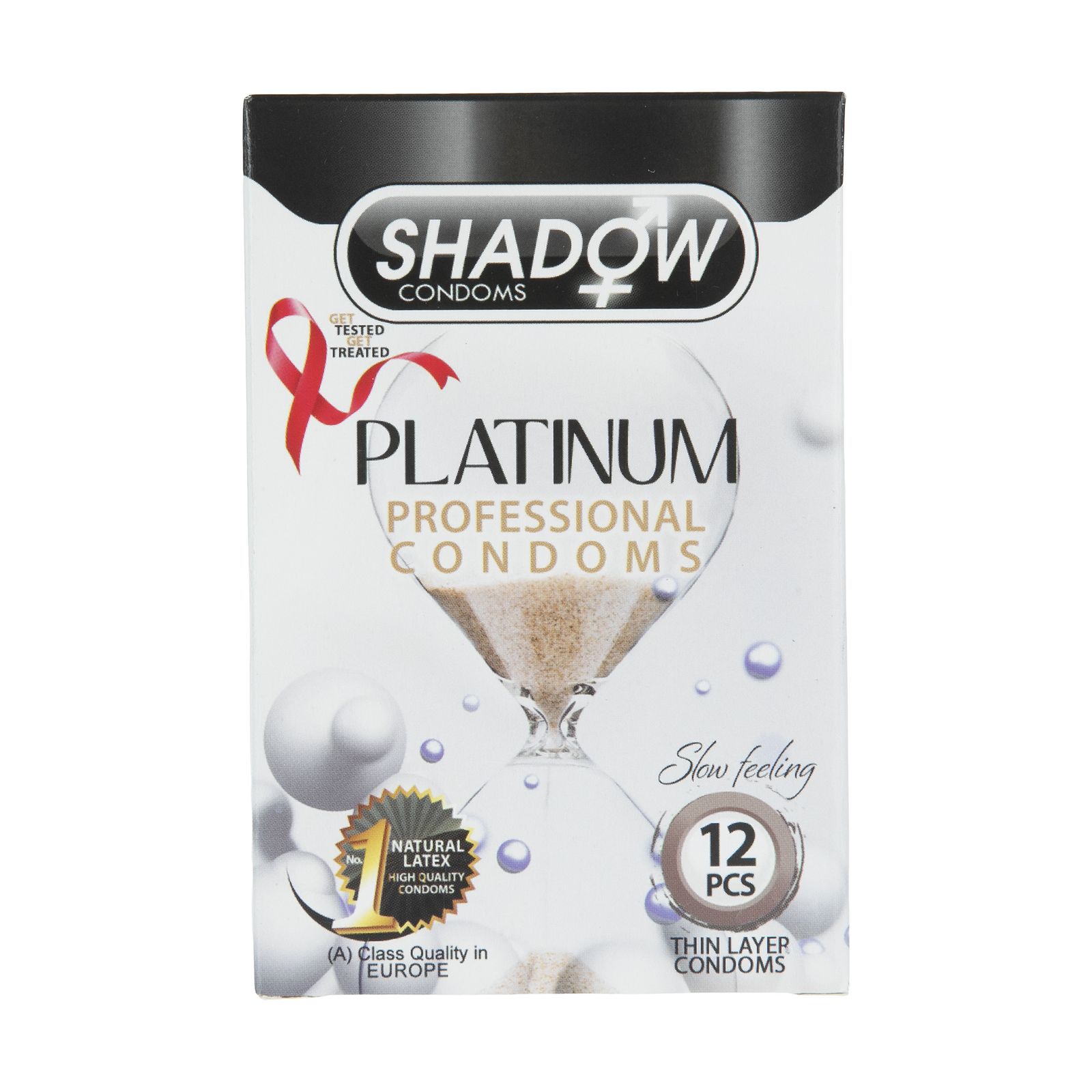 کاندوم شادو مدل Platinum بسته 12 عددی -  - 1