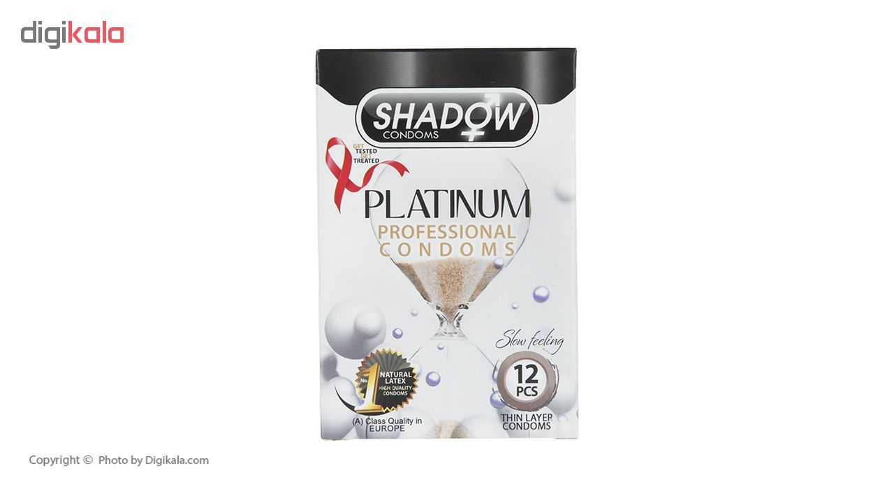 کاندوم شادو مدل Platinum بسته 12 عددی -  - 2
