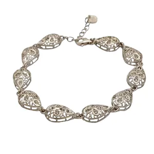 دستبند نقره زنانه ترمه 1 کد DB 5012