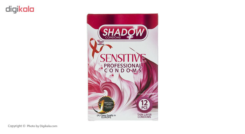 کاندوم شادو مدل Sensitive بسته 12 عددی