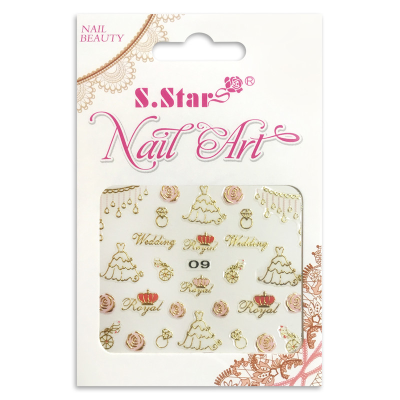 استیکر طراحی ناخن اس.استار کد 09 استیکر طراحی ناخن اس.استار کد 09