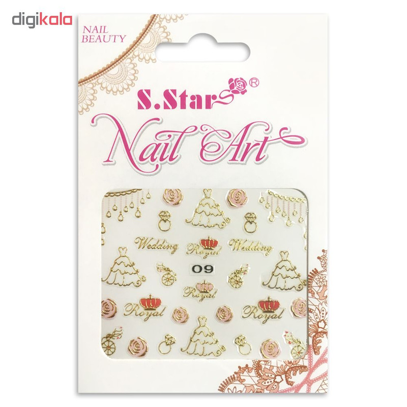 استیکر طراحی ناخن اس.استار کد 09 استیکر طراحی ناخن اس.استار کد 09
