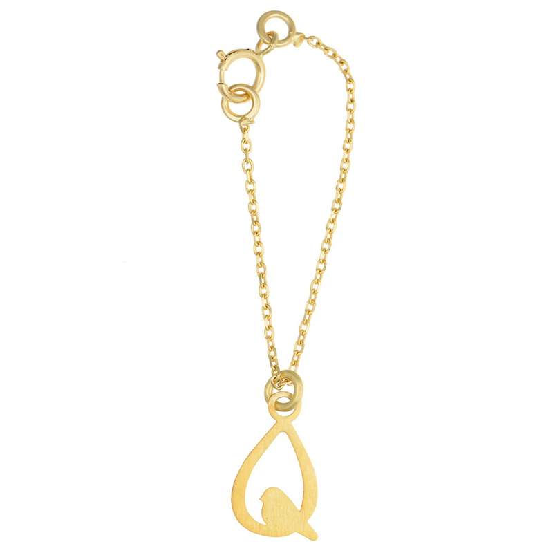 آویز ساعت طلا 18 عیار زنانه طرح پرنده کد SG501