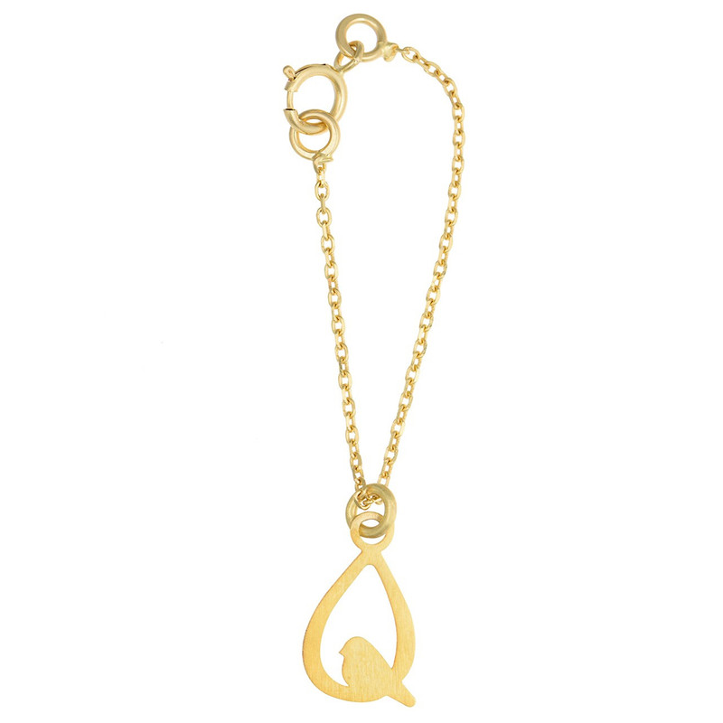 آویز ساعت طلا 18 عیار زنانه طرح پرنده کد SG501