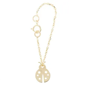 آویز ساعت طلا 18 عیار زنانه طرح کفشدوزک کد SG504