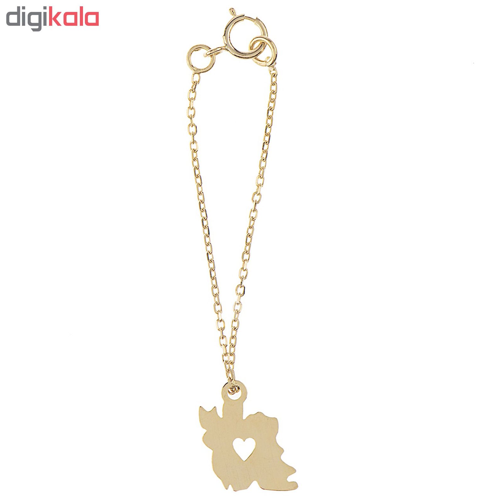 آویز ساعت طلا 18 عیار زنانه طرح نقشه ایران کد SG502 -  - 2