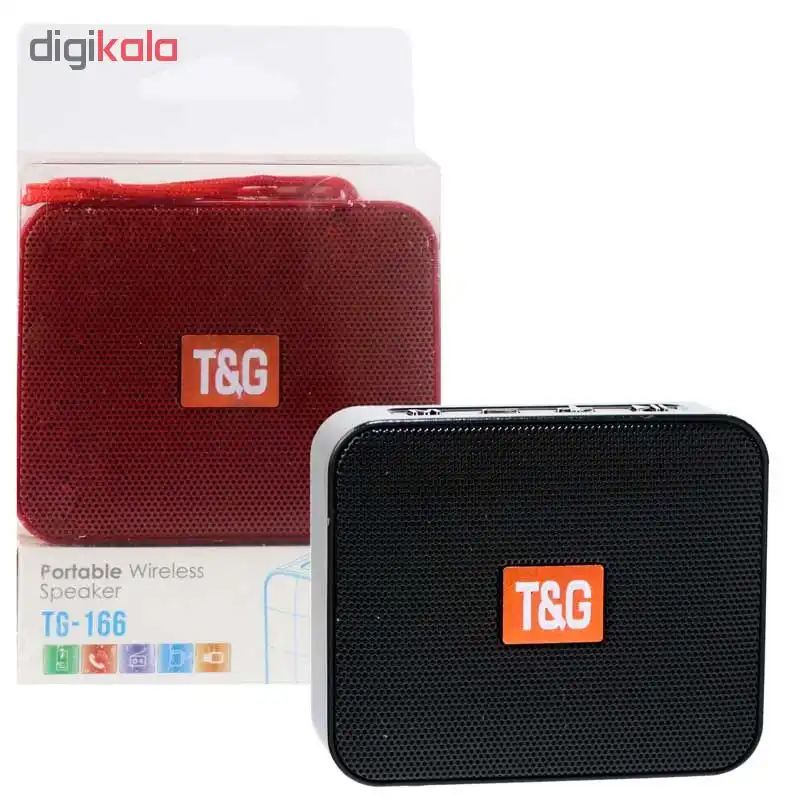 اسپیکر بلوتوثی قابل حمل تی اند جی مدل TG-166
