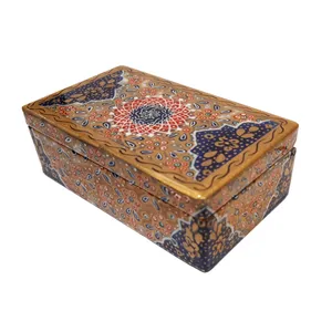 جعبه سنگی طرح تذهیب گل دار کد 30127-1