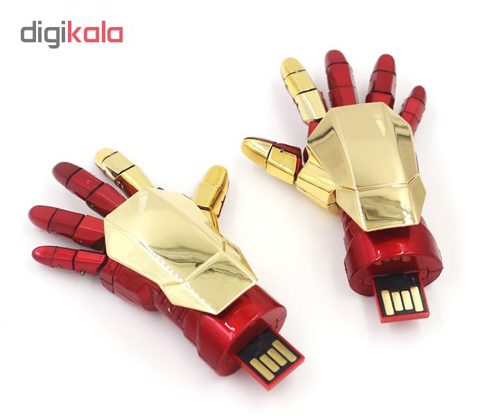 فلش مموری طرح دست مرد آهنی مدل Ul-Hk01 ظرفیت 8 گیگابایت