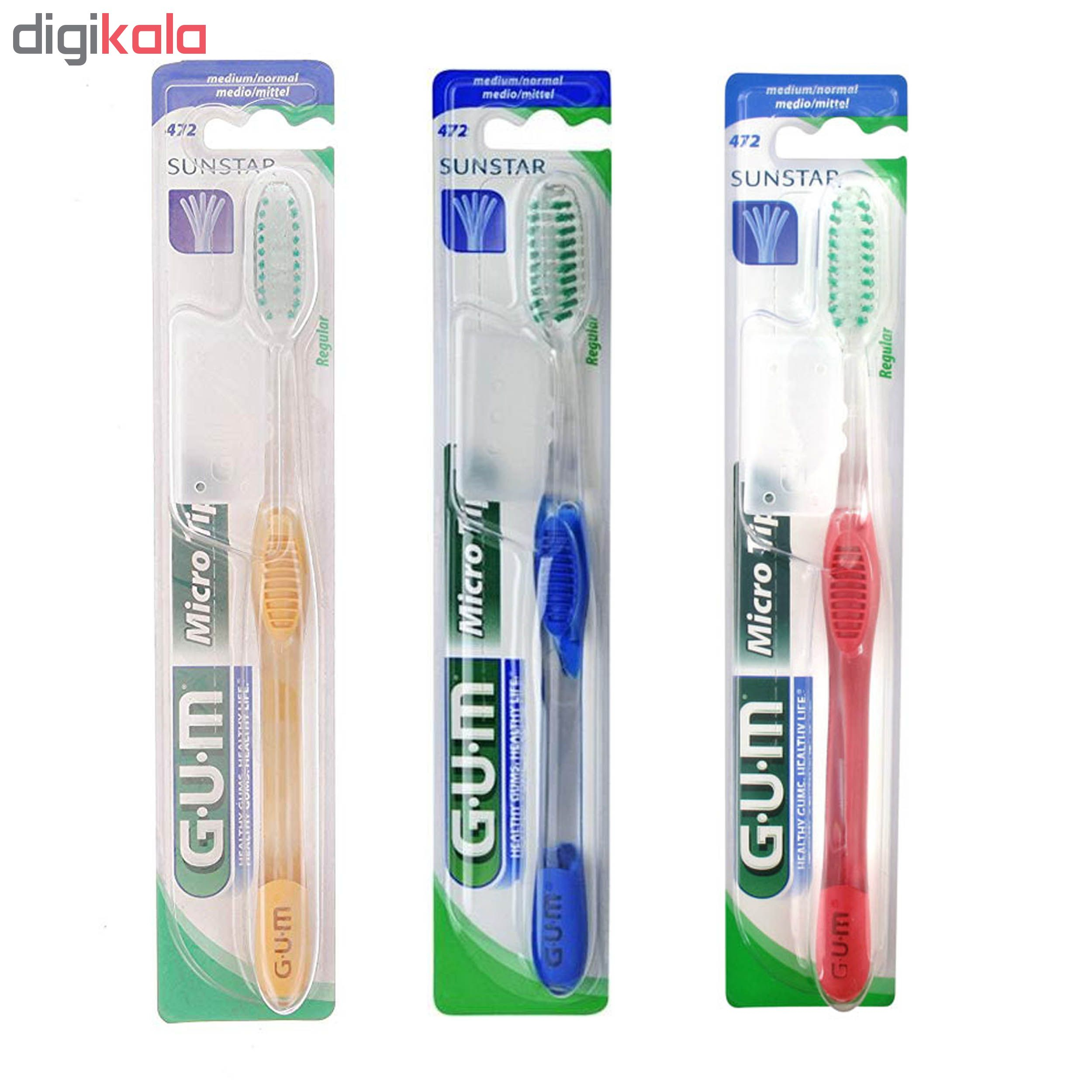 مسواک جی یو ام مدل Micro Tip با برس متوسط