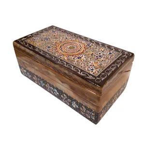 جعبه سنگی طرح تذهیب کد 30158