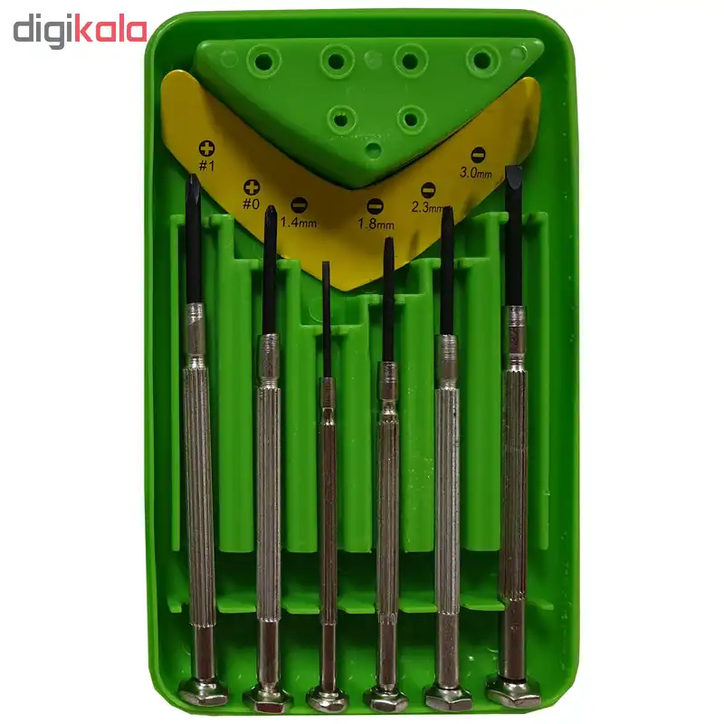 مجموعه 6 عددی پیچ گوشتی ساعتی مدل YP06