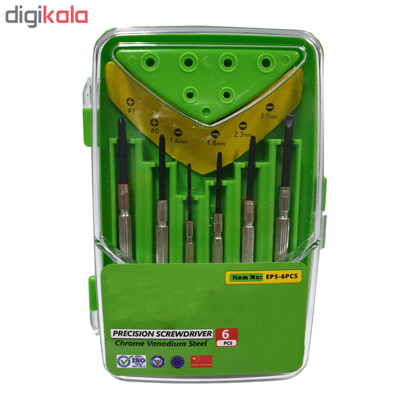 مجموعه 6 عددی پیچ گوشتی ساعتی مدل YP06