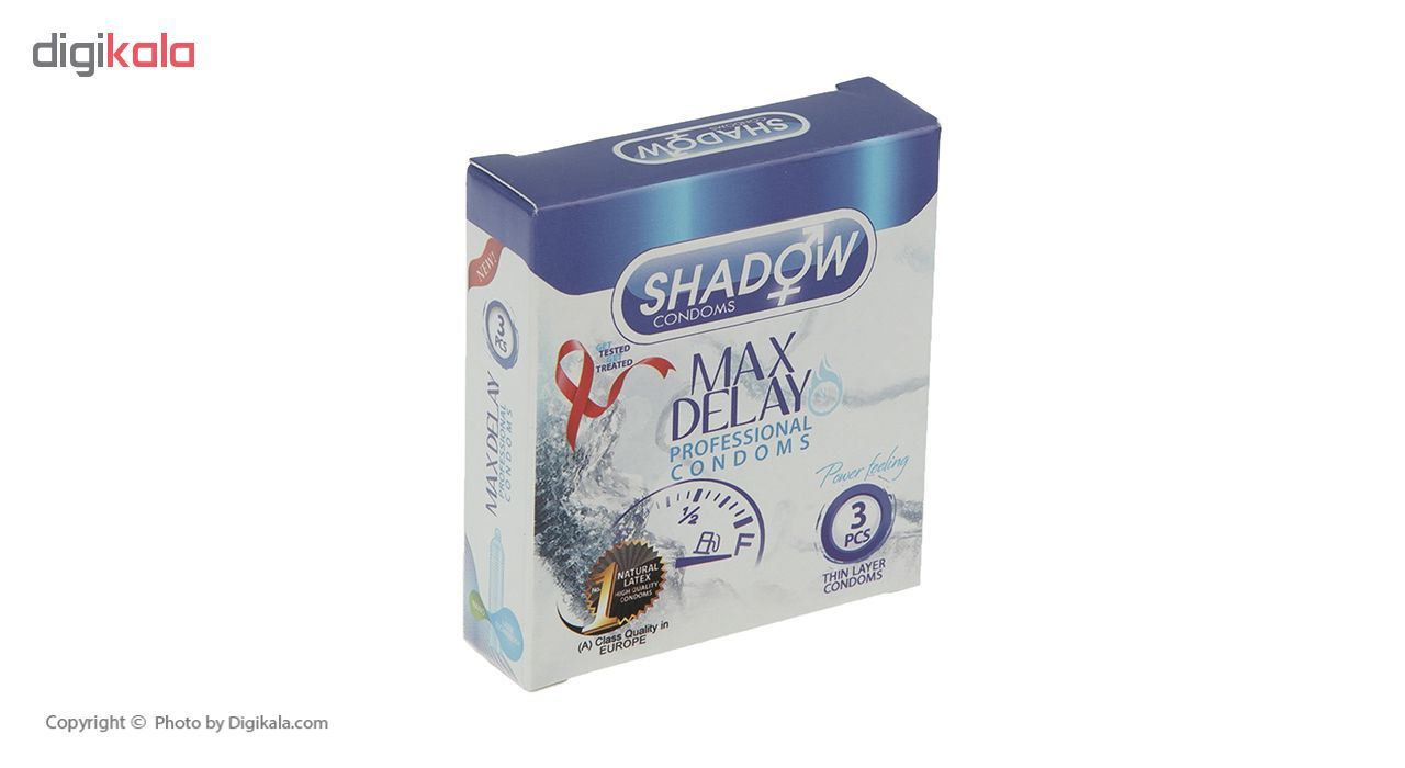 کاندوم تاخیری شادو مدل Max Delay بسته 3 عددی -  - 4