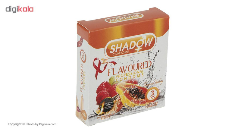 کاندوم شادو مدل FLAVOURED بسته 3 عددی