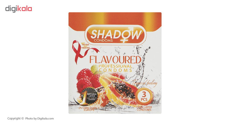 کاندوم شادو مدل FLAVOURED بسته 3 عددی
