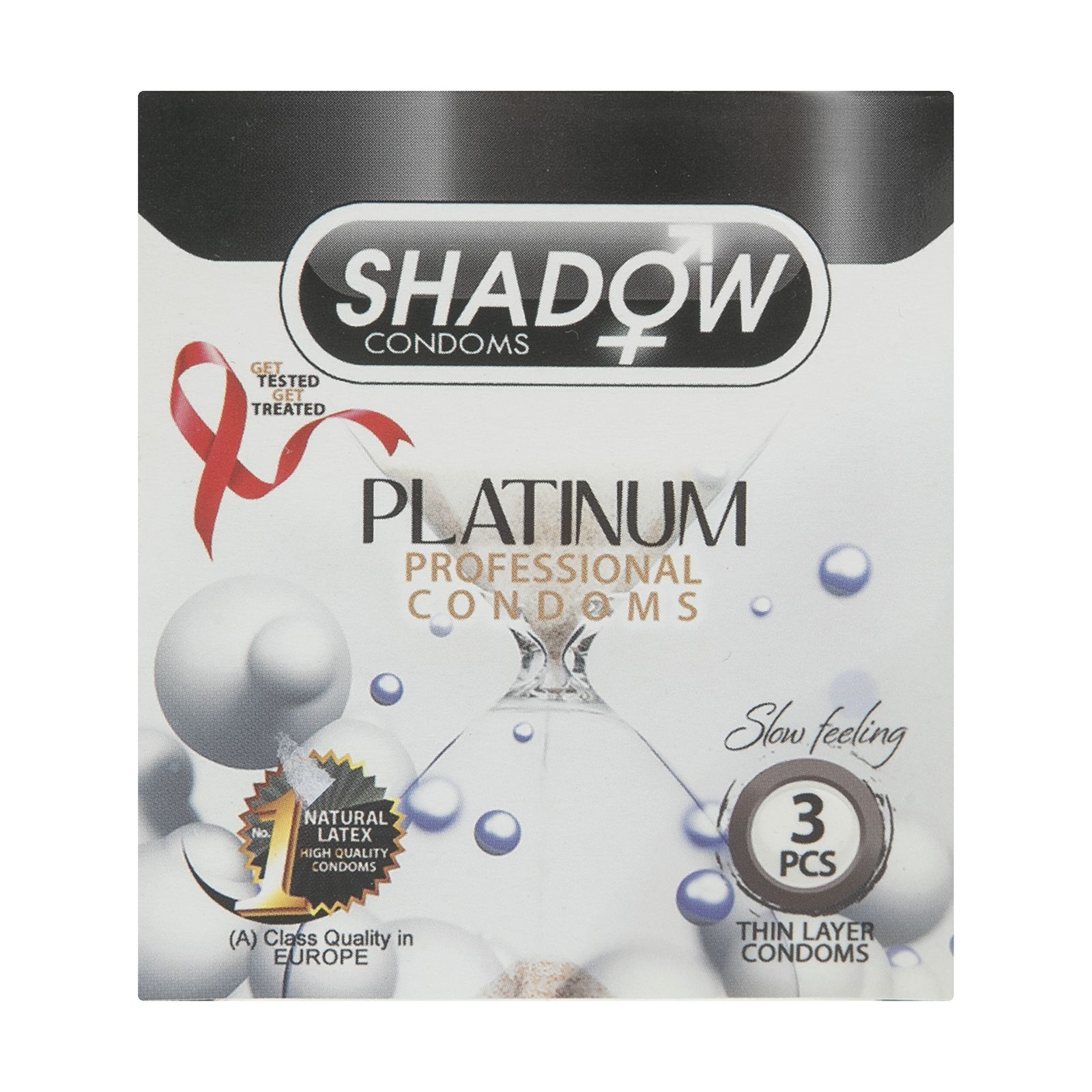 کاندوم شادو مدل Pelatinum بسته 3 عددی -  - 1