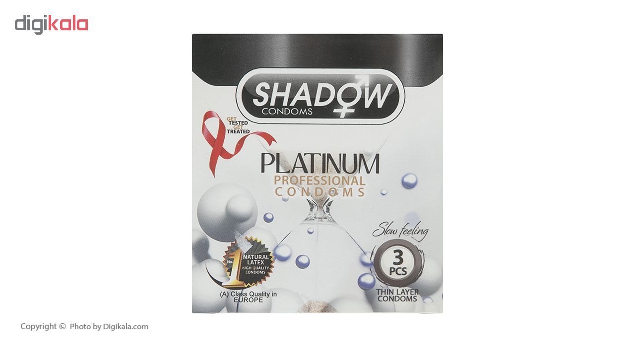 کاندوم شادو مدل Pelatinum بسته 3 عددی -  - 2