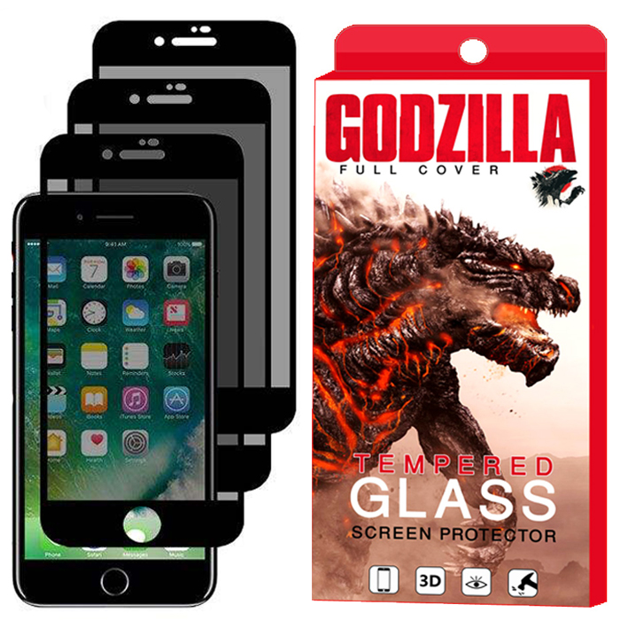 محافظ صفحه نمایش حریم شخصی گودزیلا مدل GGP مناسب برای گوشی موبایل اپل iPhone 7 Plus بسته 3 عددی