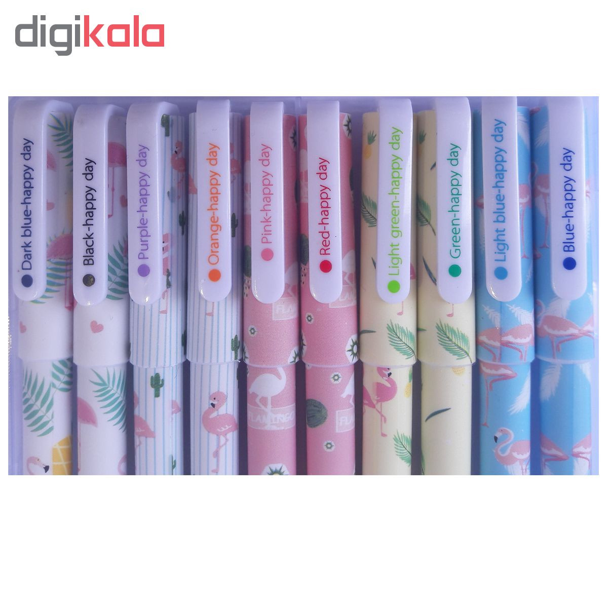 روان نویس هپی مجموعه ۱۰ رنگ مدل فلامینگو