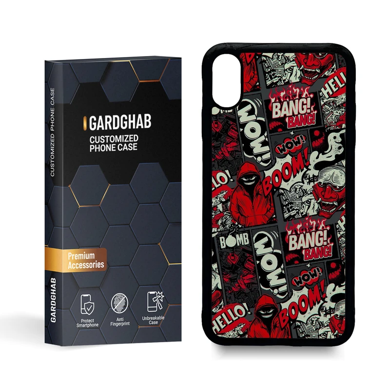 کاور گارد قاب مدل پسرانه مناسب برای گوشی موبایل اپل iphone xs max