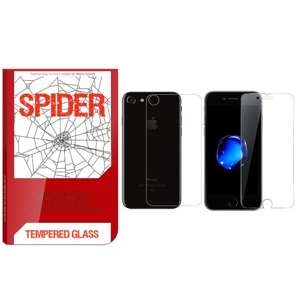 محافظ صفحه نمایش و پشت گوشی اسپایدر مدل S-TMP002 مناسب برای گوشی موبایل اپل iPhone 6 / 6S محافظ صفحه نمایش و پشت گوشی اسپایدر مدل S-TMP002 مناسب برای گوشی موبایل اپل iPhone 6 / 6S