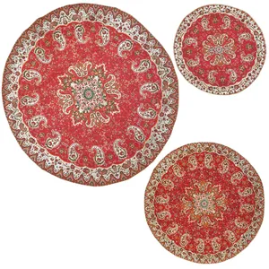 ست 3 تکه رومیزی ترمه مدل نسترن کد RD3-3GRD