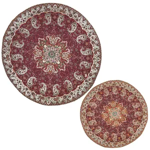 ست 2 تکه رومیزی ترمه مدل نسترن کد ZESH2-2GRD