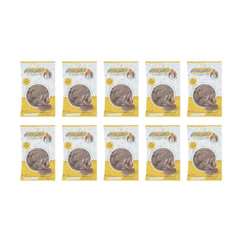 کره بادام زمینی شکلاتی دکتر بادام بسته 10 عددی