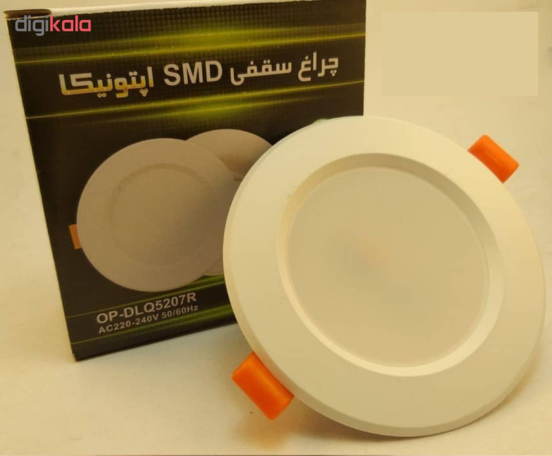 پنل سقفی ال ای دی 7 وات اپتونیکا مدل OP127 بسته 20 عددی
