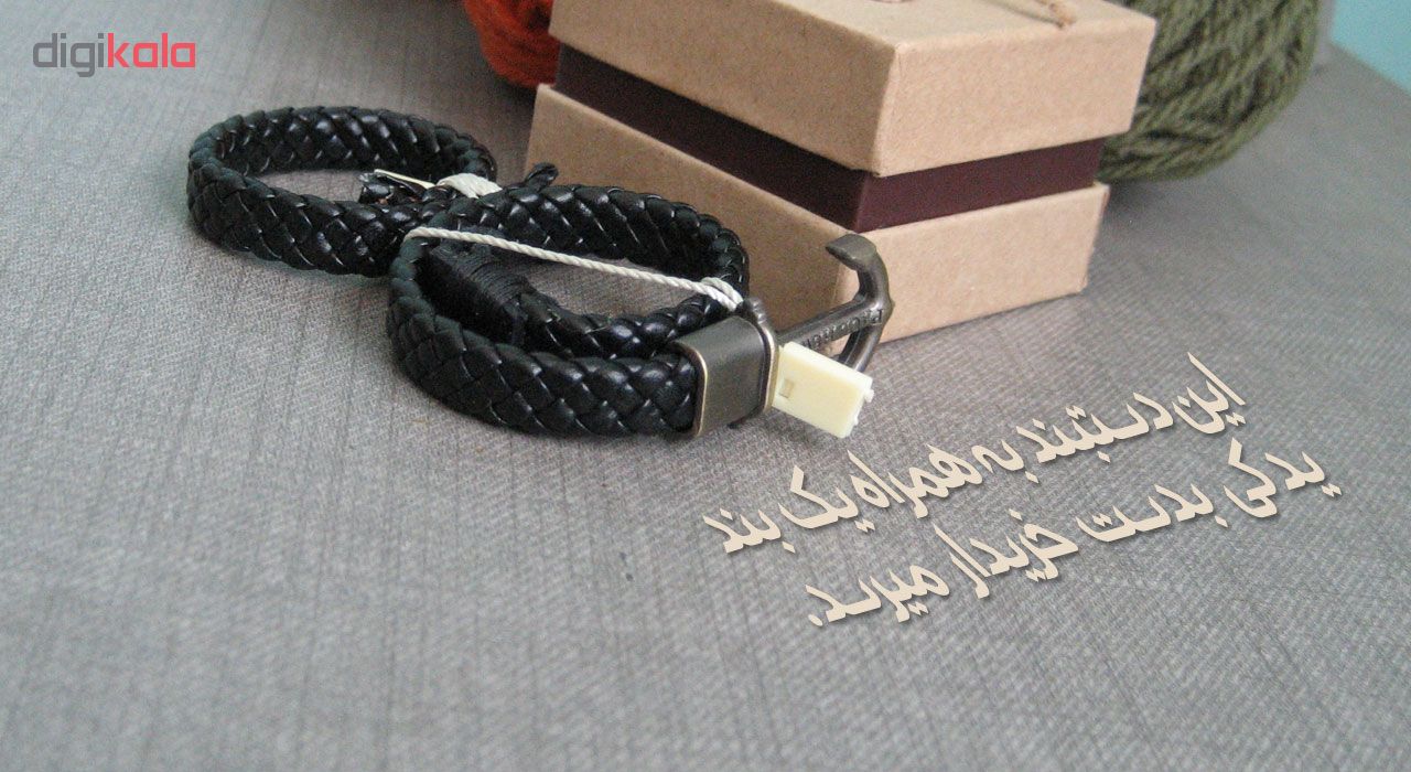 دستبند مردانه طرح لنگر کد 008