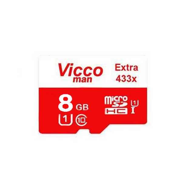 کارت حافظه microSDHC ویکومن مدل V3 کلاس 10 استاندارد UHS-I سرعت 65MBps ظرفیت 8 گیگابایت