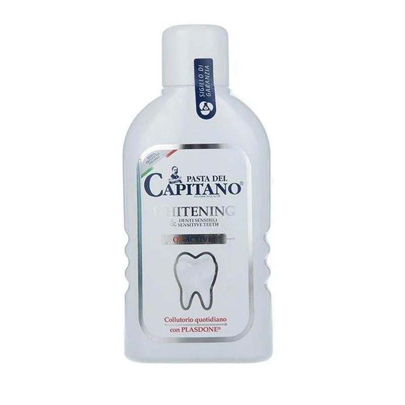 دهان شویه پاستا دل کاپیتانو مدل Sensitive & Whitening حجم 400 میلی لیتر