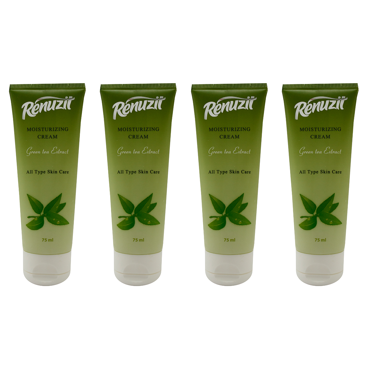 کرم مرطوب کننده رینو زیت مدل Green Tea حجم 75 میلی لیتر مجموعه 4 عددی