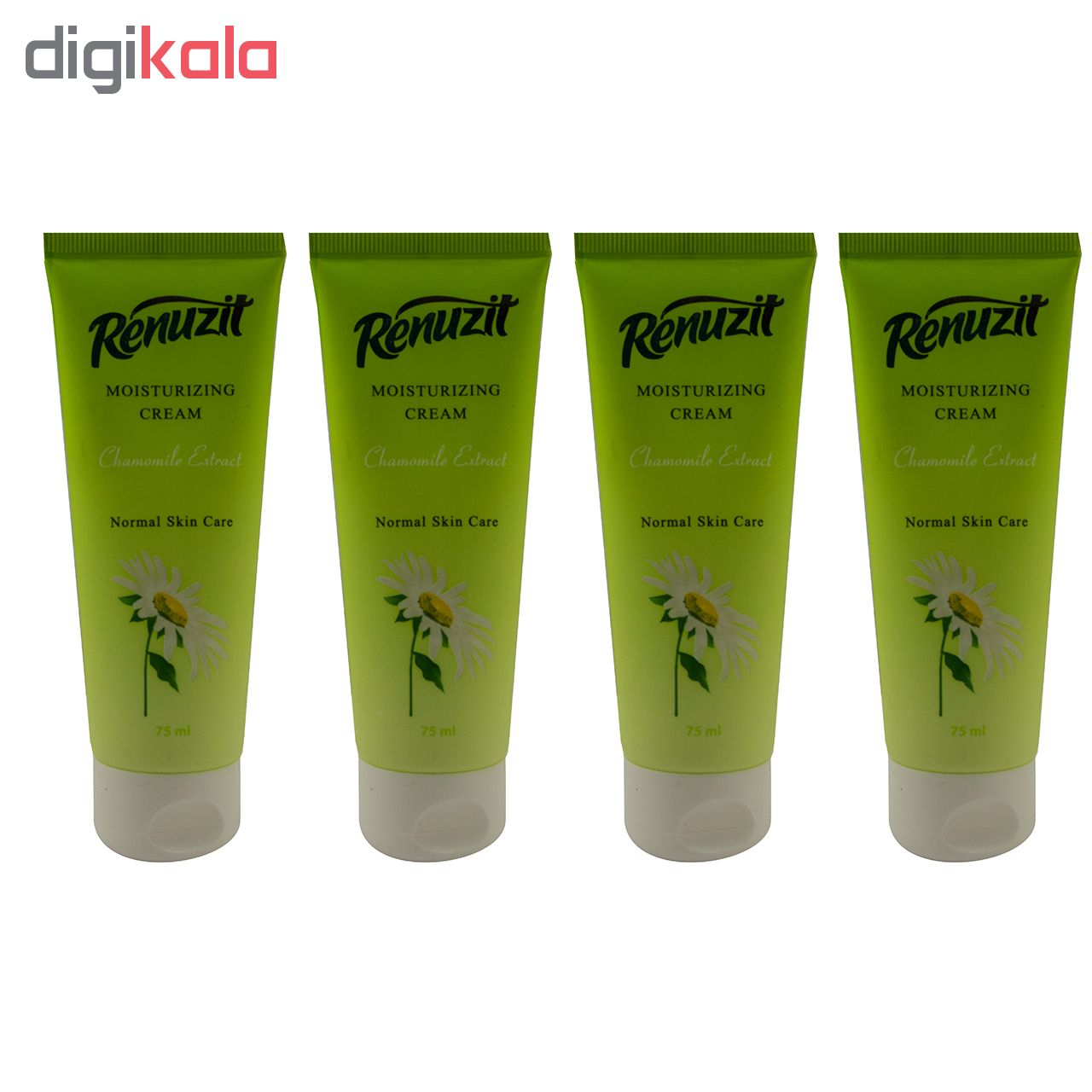 کرم مرطوب کننده رینو زیت مدل chamomile حجم 75 میلی لیتر مجموعه 4 عددی