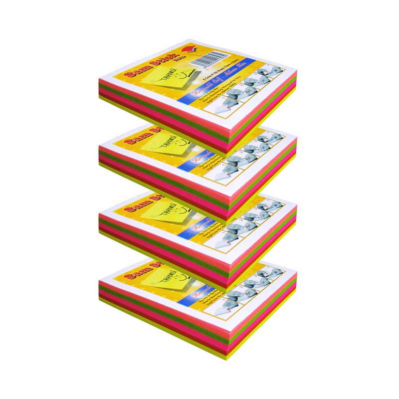 کاغذ یادداشت چسب دار مدل samstick بسته 4 عددی کاغذ یادداشت چسب دار مدل samstick بسته 4 عددی