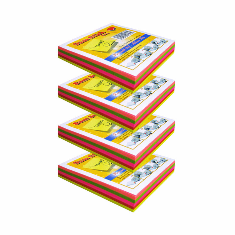 کاغذ یادداشت چسب دار مدل samstick بسته 4 عددی کاغذ یادداشت چسب دار مدل samstick بسته 4 عددی