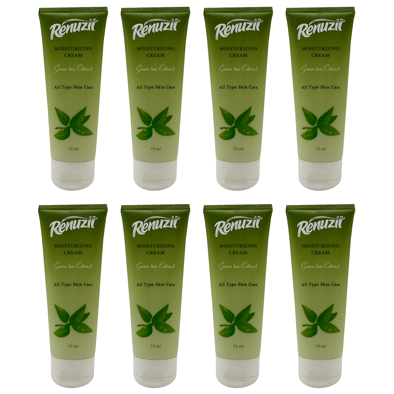 کرم مرطوب کننده رینو زیت مدل Green Tea حجم 75 میلی لیتر مجموعه 8 عددی