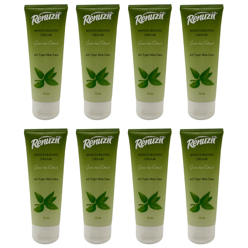 کرم مرطوب کننده رینو زیت مدل Green Tea حجم 75 میلی لیتر مجموعه 8 عددی
