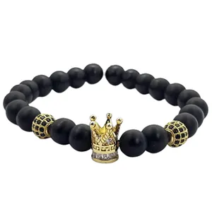 دستبند مردانه طرح تاج کد 01_Zh