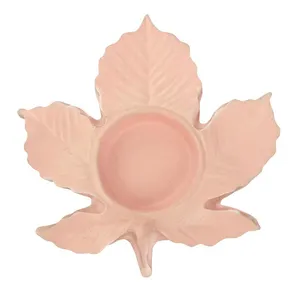 جا شمعی طرح برگ
