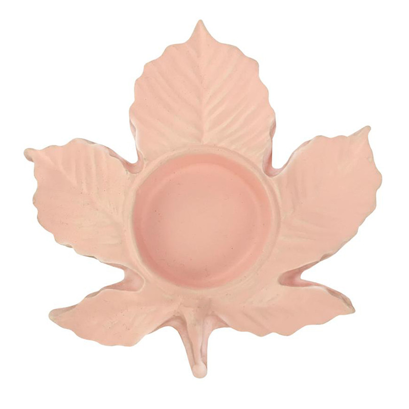 جا شمعی طرح برگ