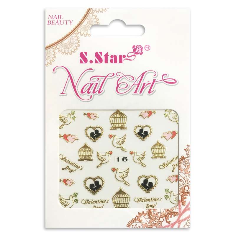 استیکر طراحی ناخن اس.استار کد 16 استیکر طراحی ناخن اس.استار کد 16
