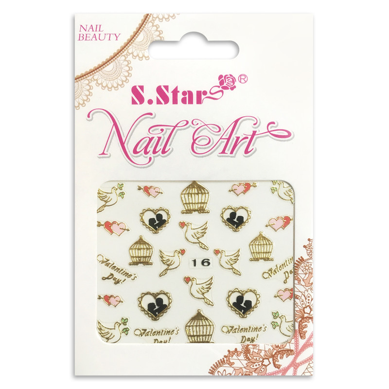 استیکر طراحی ناخن اس.استار کد 16 استیکر طراحی ناخن اس.استار کد 16